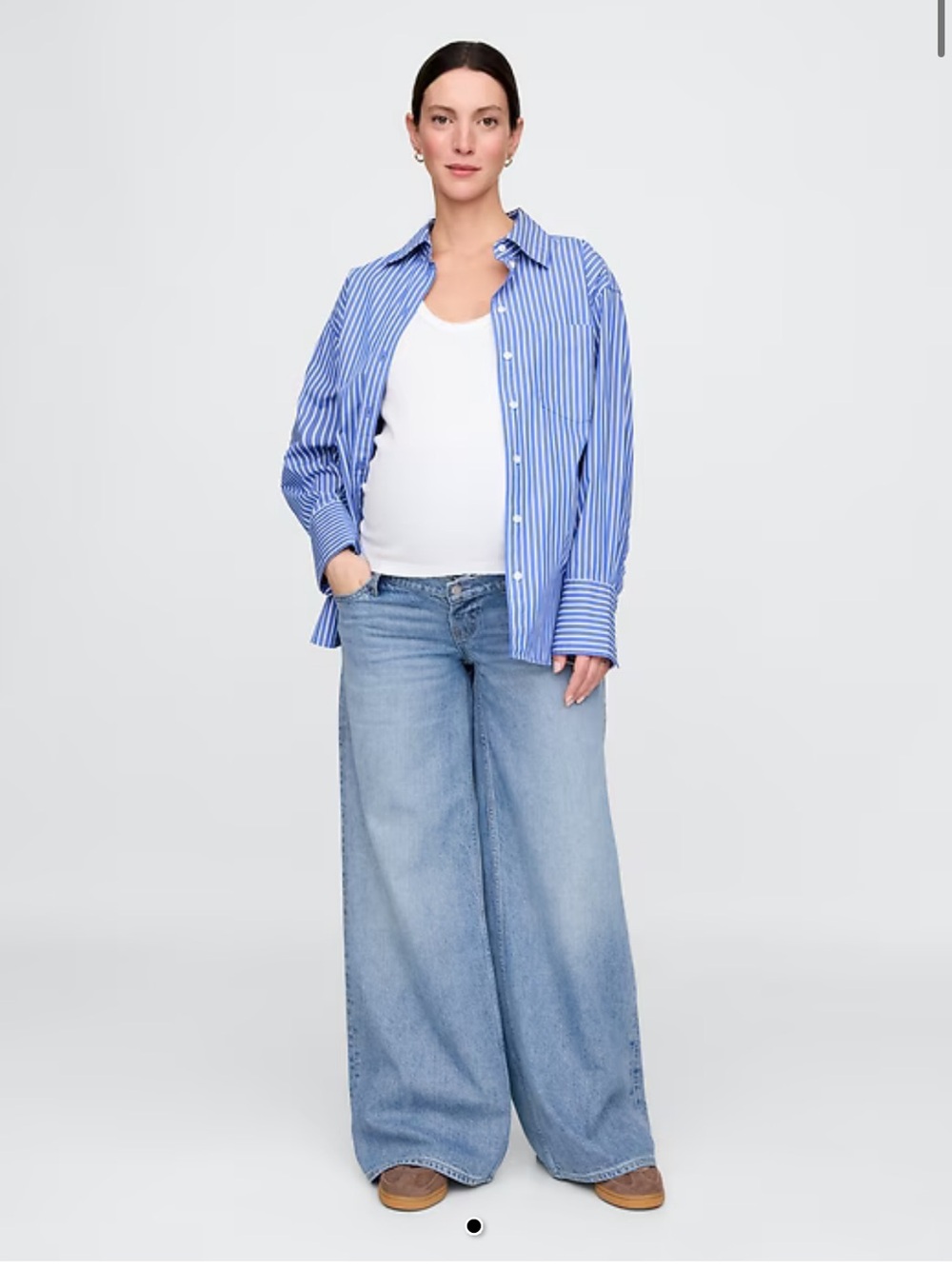 Maternity UltraSoft Full Panel Baggy Jeans - Size 28 Long